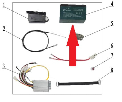 24v 9Ah Battery - 250w Monkey Bike