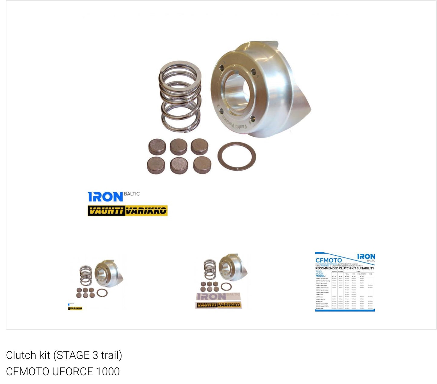 Clutch kit (STAGE 3 trail)
CFMOTO UFORCE 1000