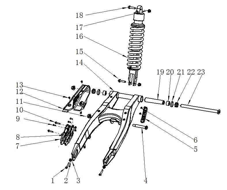Chain Guide - Thunder 250cc Dirt Bike