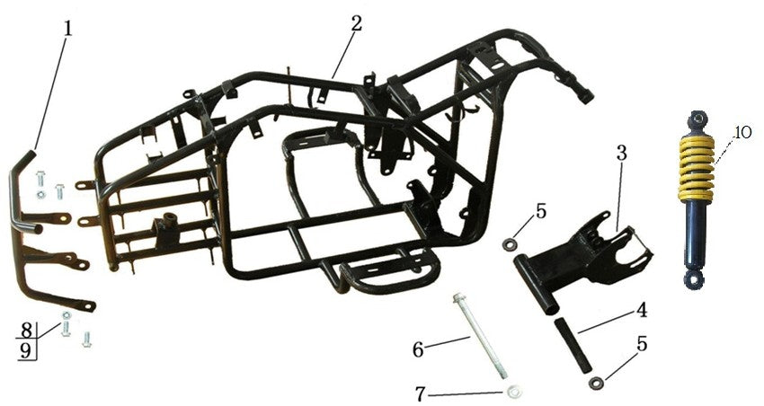 Orion 70cc Bumper Bar (BLUE)