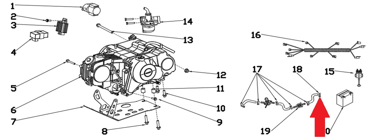 Clip - RFN 70cc / 110cc Thunder Dirt Bike