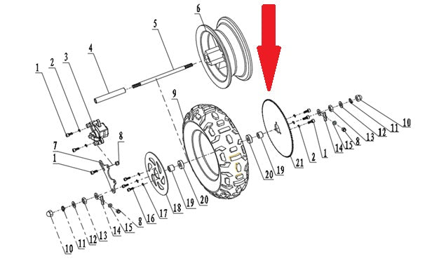 Drive Sprocket 92 Tooth - 250w Monkey Bike