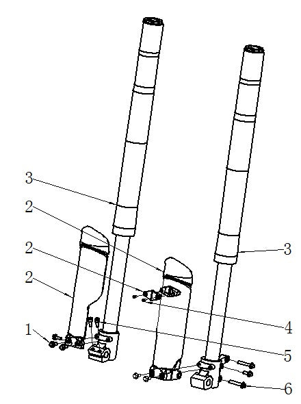 Front Fork Plastics - Thunder 250cc Dirt Bike