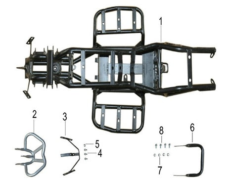 Head Fairing Holder - Renegade 1200w Quad