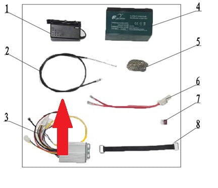 Rear Brake Cable - 250w Monkey Bike