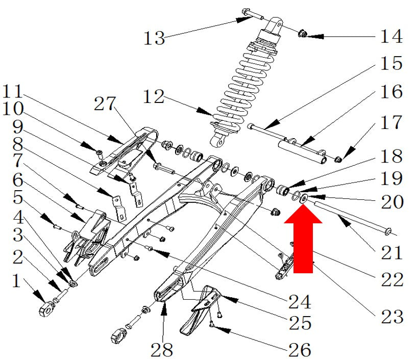RXF Freeride Bearing Spacer 12.5 x 28.5 x 2.5mm