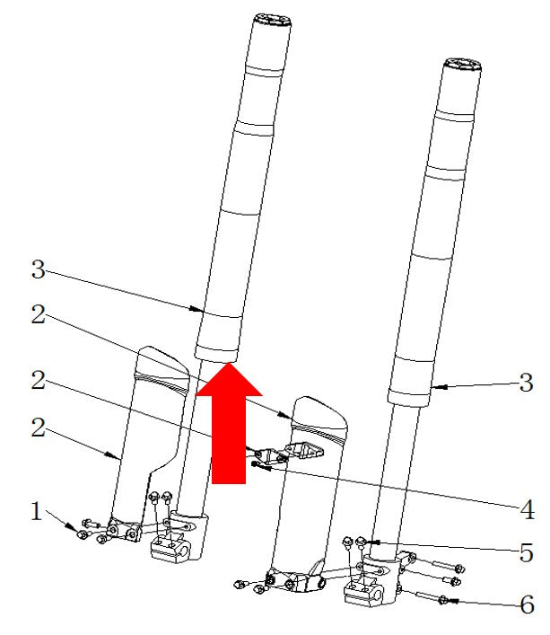 RXF Freeride Front Forks