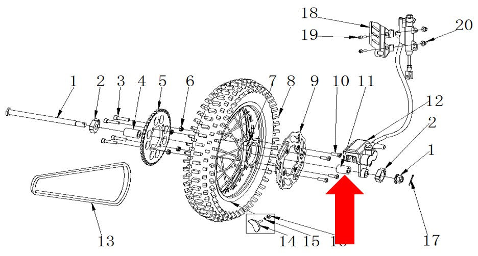 RXF Freeride Spacer 15.5 x 22 x 22mm