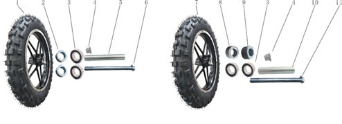 Front Wheel Spacer - Storm 800w Dirt Bike