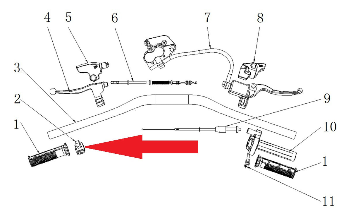 switch on/off - RFN 125cc / 140cc Thunder Dirt Bike