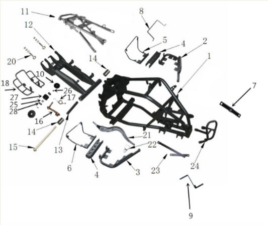 125cc Front Bumper