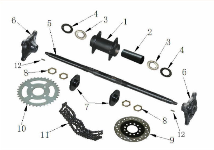 Rear Axle Spacer 35X94.5
