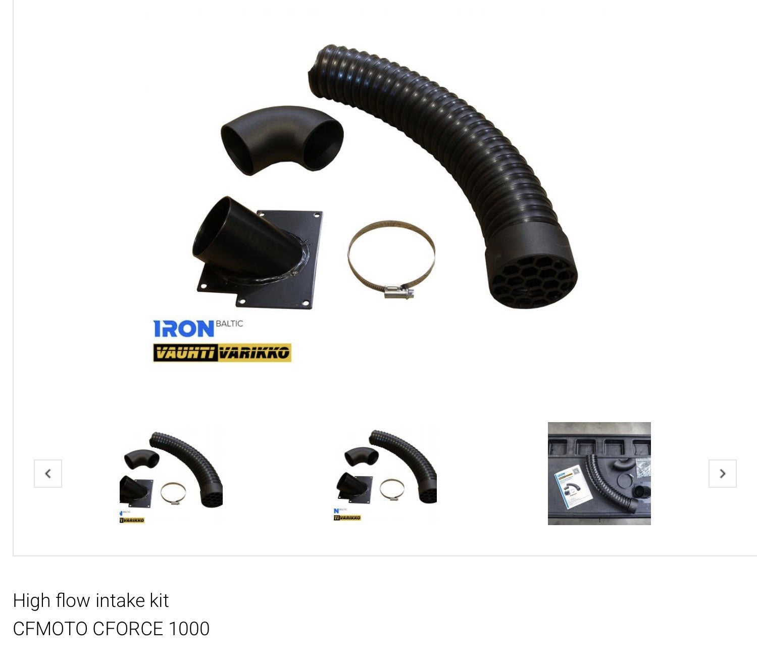 High flow intake kitCFMOTO CFORCE 1000