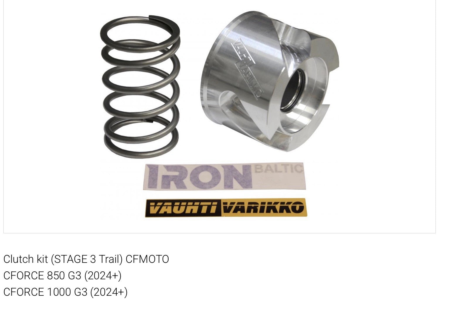 Clutch kit (STAGE 3 Trail) CFMOTOCFORCE 850 G3 (2024+)CFORCE 1000 G3 (2024+)