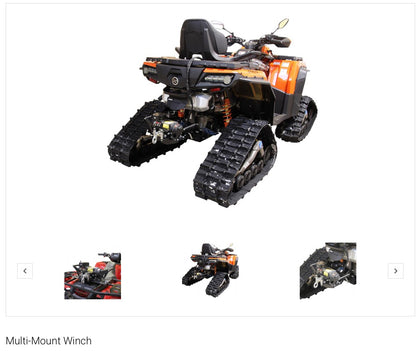 Multi-Mount ATV Winch X2500S (2,500 lb)
