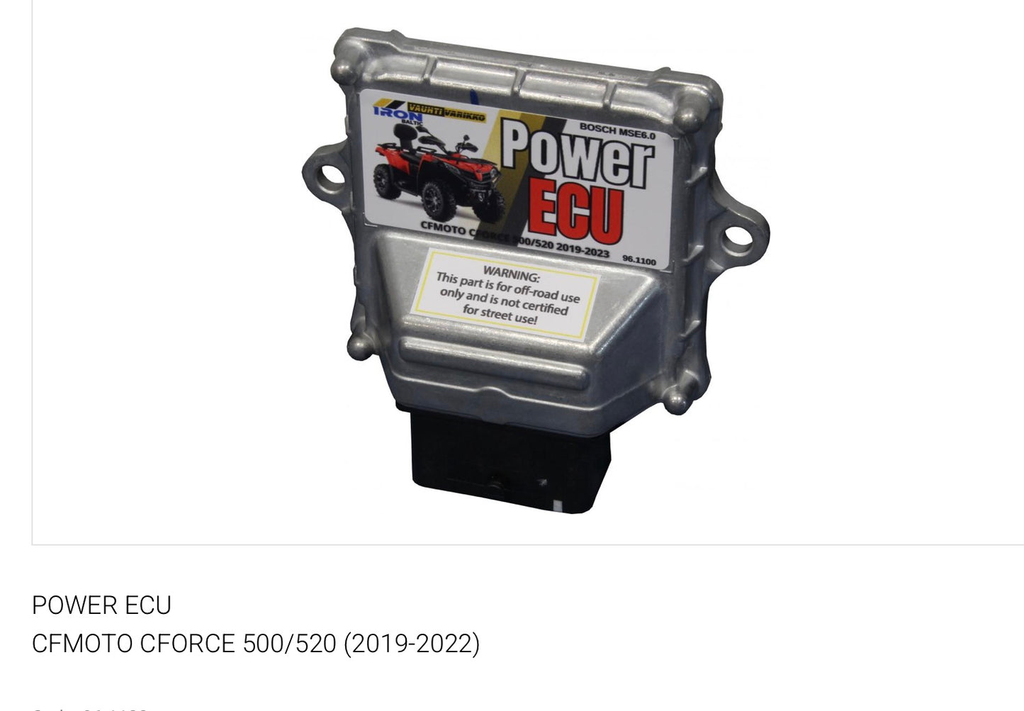 POWER ECU
CFMOTO CFORCE 500/520 (2019-2022)