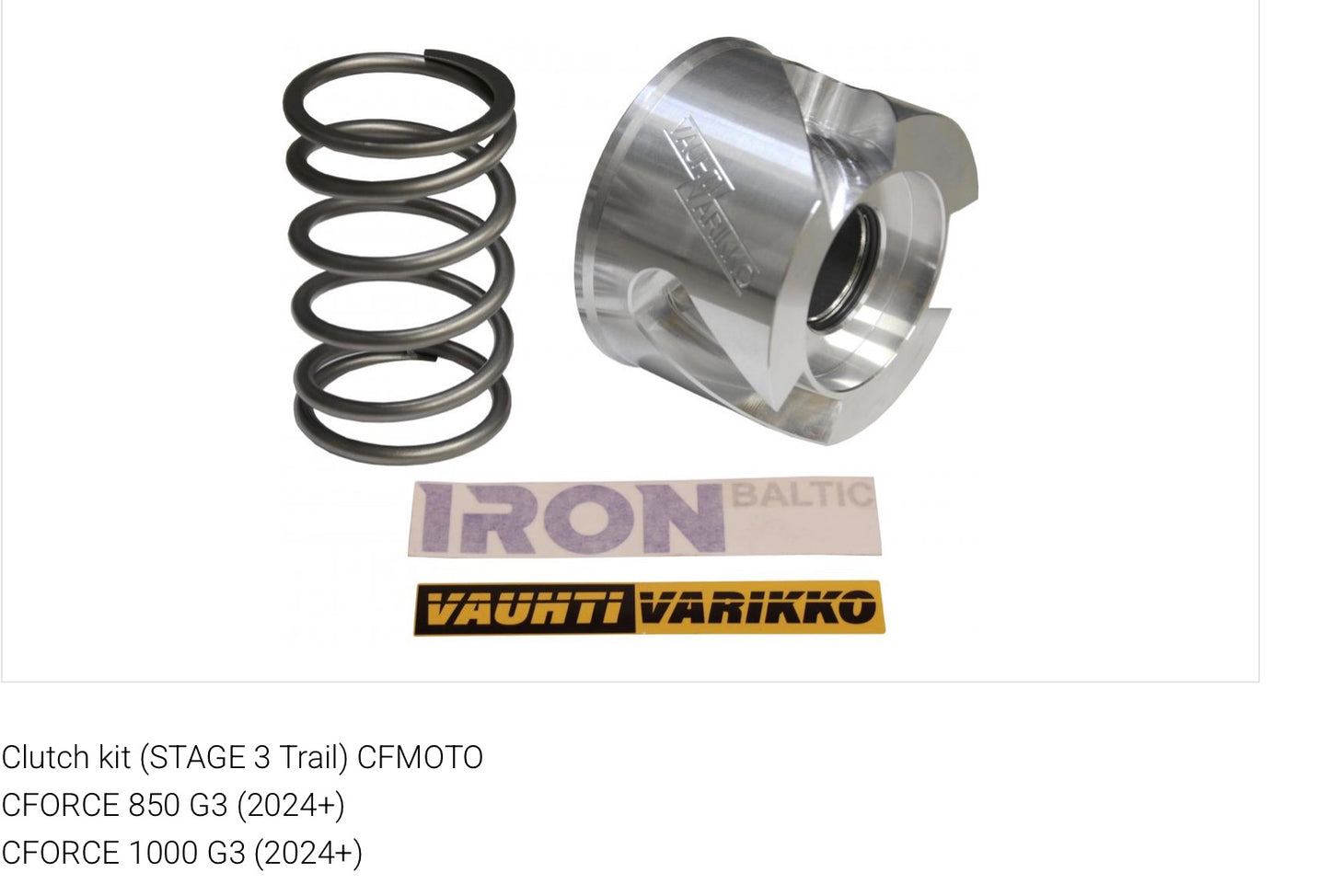 Clutch kit (STAGE 3 Trail) CFMOTO
CFORCE 850 G3 (2024+)
CFORCE 1000 G3 (2024+)