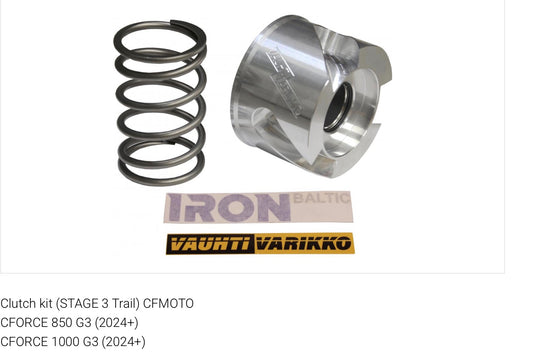 Clutch kit (STAGE 3 Trail) CFMOTO
CFORCE 850 G3 (2024+)
CFORCE 1000 G3 (2024+)