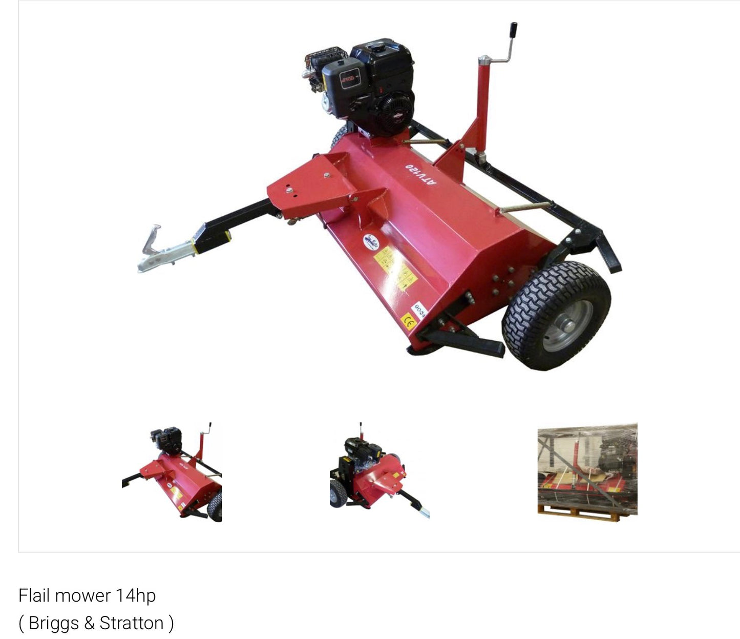 Flail mower 14hp
( Briggs & Stratton )