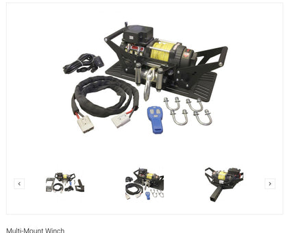 Multi-Mount ATV Winch X2500S (2,500 lb)