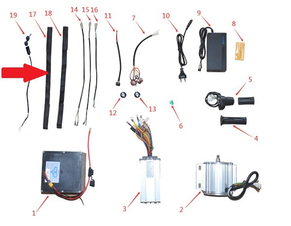 Battery Strap (Pair) - 1200w & 2000w Electric Dirt Bike