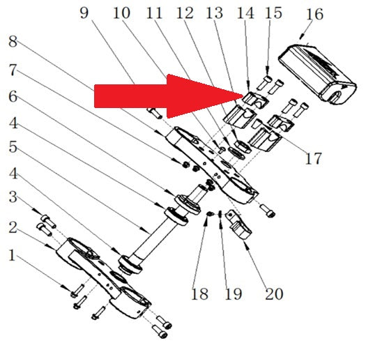 Upper Handlebar Clamp - RXF / RFN Dirt Bikes