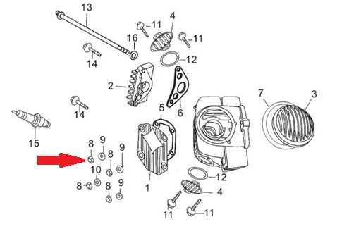 Cap Type Nut - RFN 140cc Dirt Bike