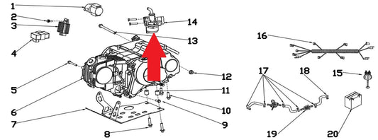 Carburettor - RFN 70cc / 110cc Thunder Dirt Bike