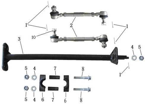 Castle Nut (Steering Tie Rod)