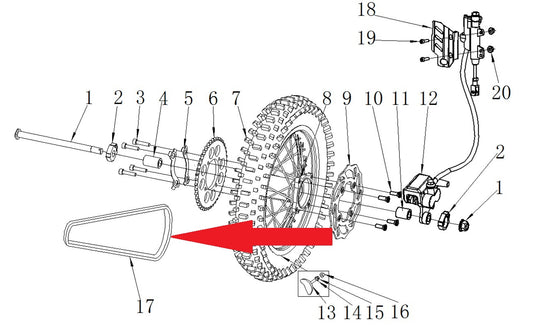 Chain - RFN 125cc / 140cc Thunder Dirt Bike