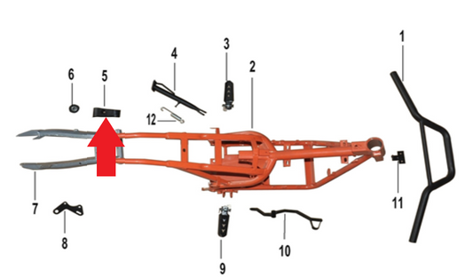 Chain Push Cover - 1200W Electric Dirt Bike