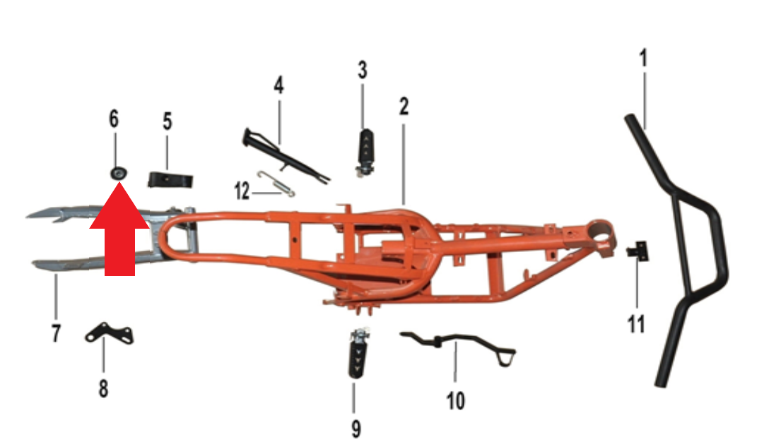 Chain Push Roll - 1200W Electric Dirt Bike