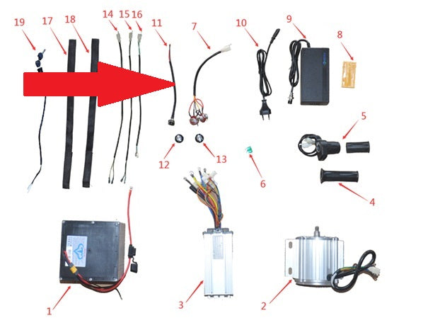 Charging Port - 1200w & 2000w Electric Dirt Bike