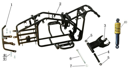 Orion 70cc Bumper Bar (BLUE)