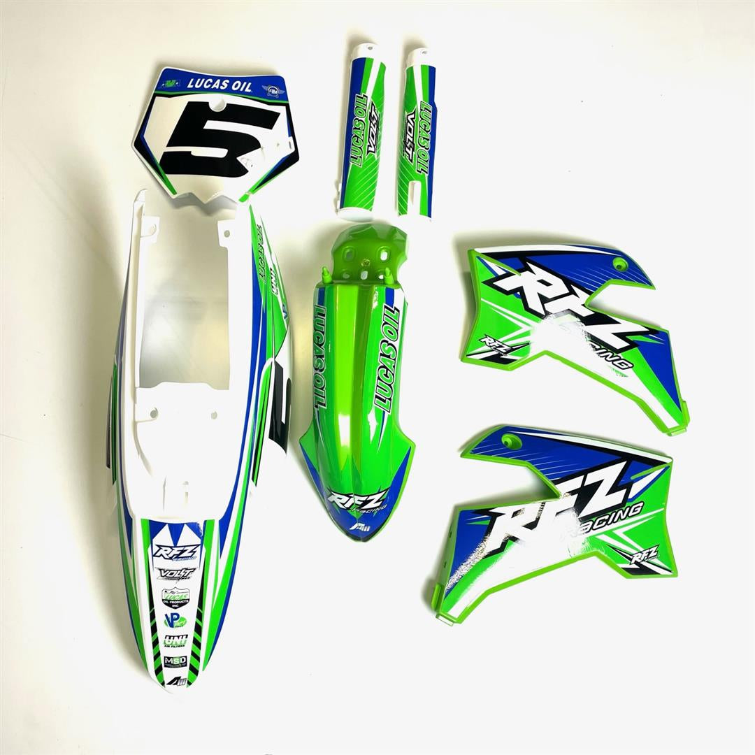 Complete Plastic Set - Green - RFZ Jaguar (125cc & 140cc)