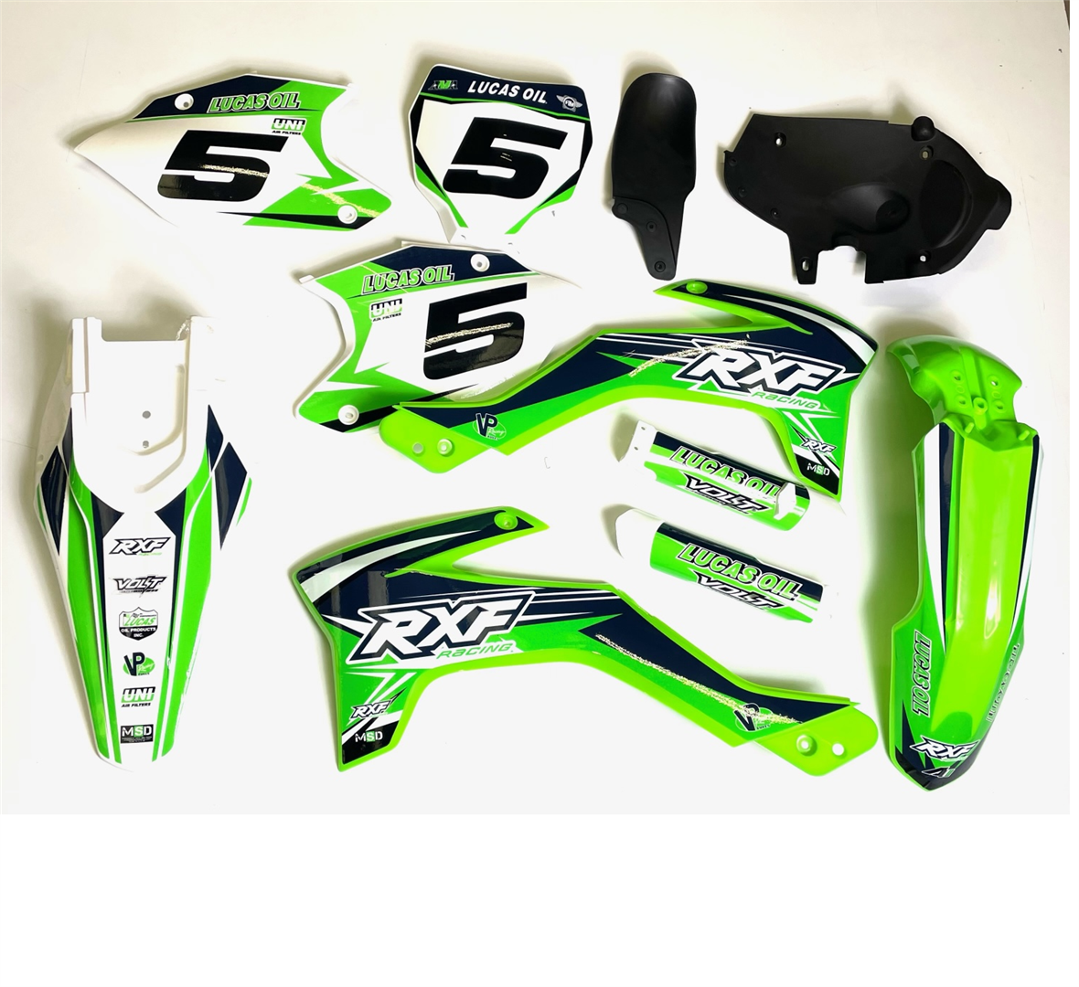 Complete Plastic Set - Green - RXF Freeride (140cc & 190cc)