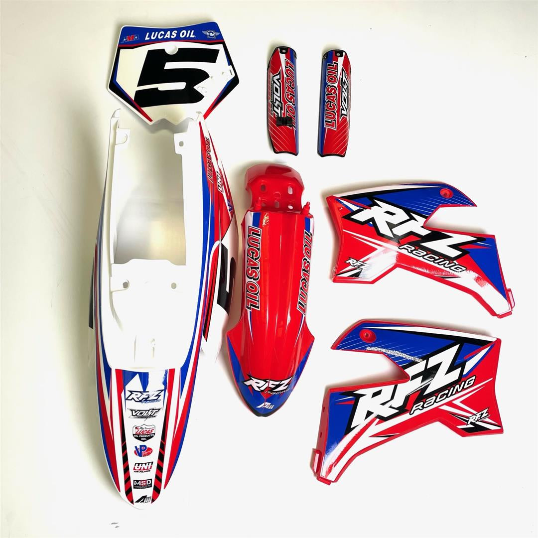 Complete Plastic Set - Red - RFZ Jaguar (125cc & 140cc)