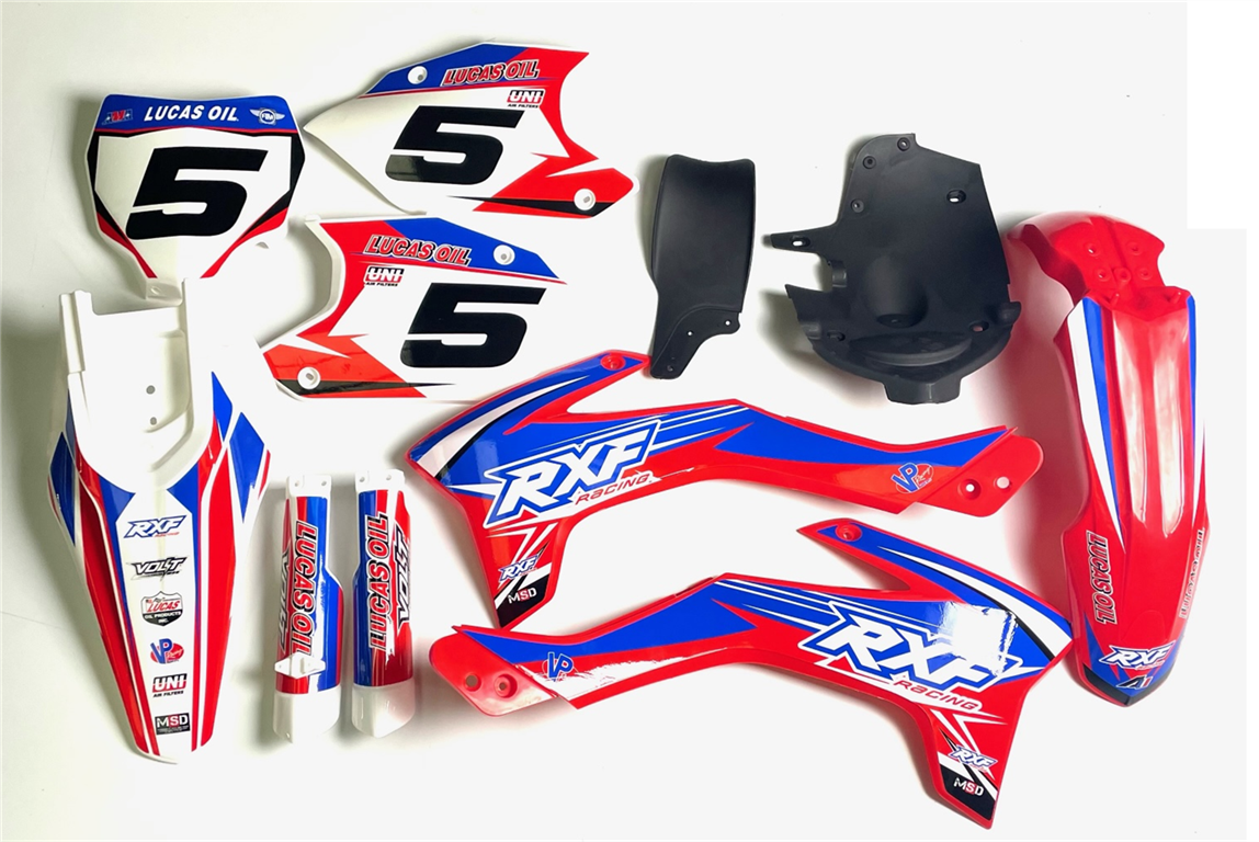 Complete Plastic Set - Red - RXF Freeride (140cc & 190cc)