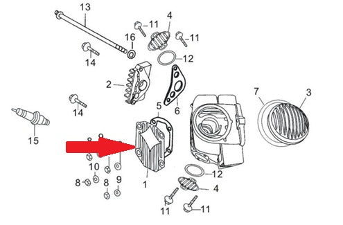 Cylinder Head cover - RFN 140cc Dirt Bike