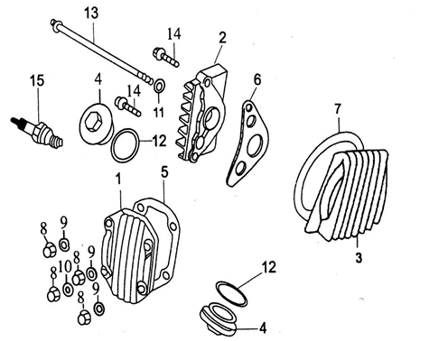 Engine Top Mount Bolt (M8 x 125mm) - RFZ Dirt Bikes