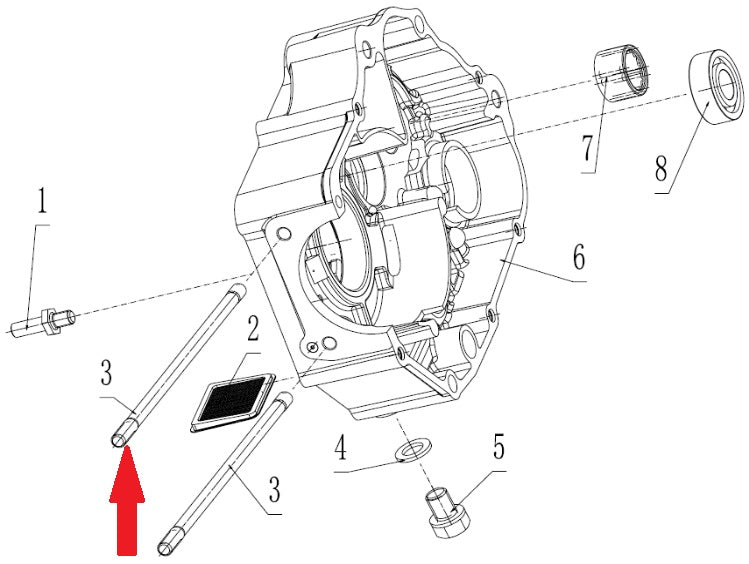 Cylinder Stud Bolt B (200mm)