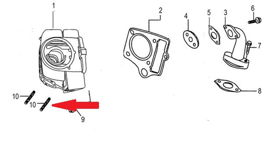 Double Screw Bolts - RFN 140cc Dirt Bike