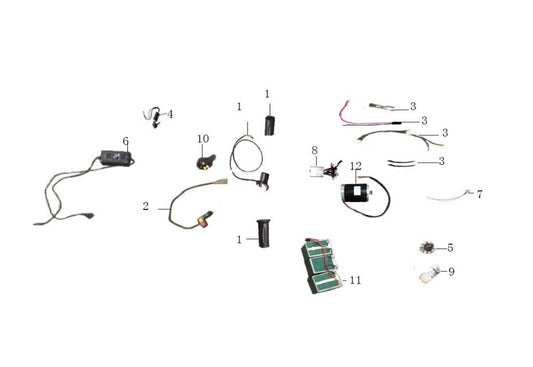 12v 12Ah Electric Quad Battery (Single)