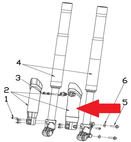 Front Fork Fender - RFN 70cc / 110cc Thunder Dirt Bike