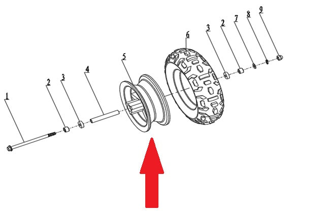 Front Wheel Rim - 250w Monkey Bike