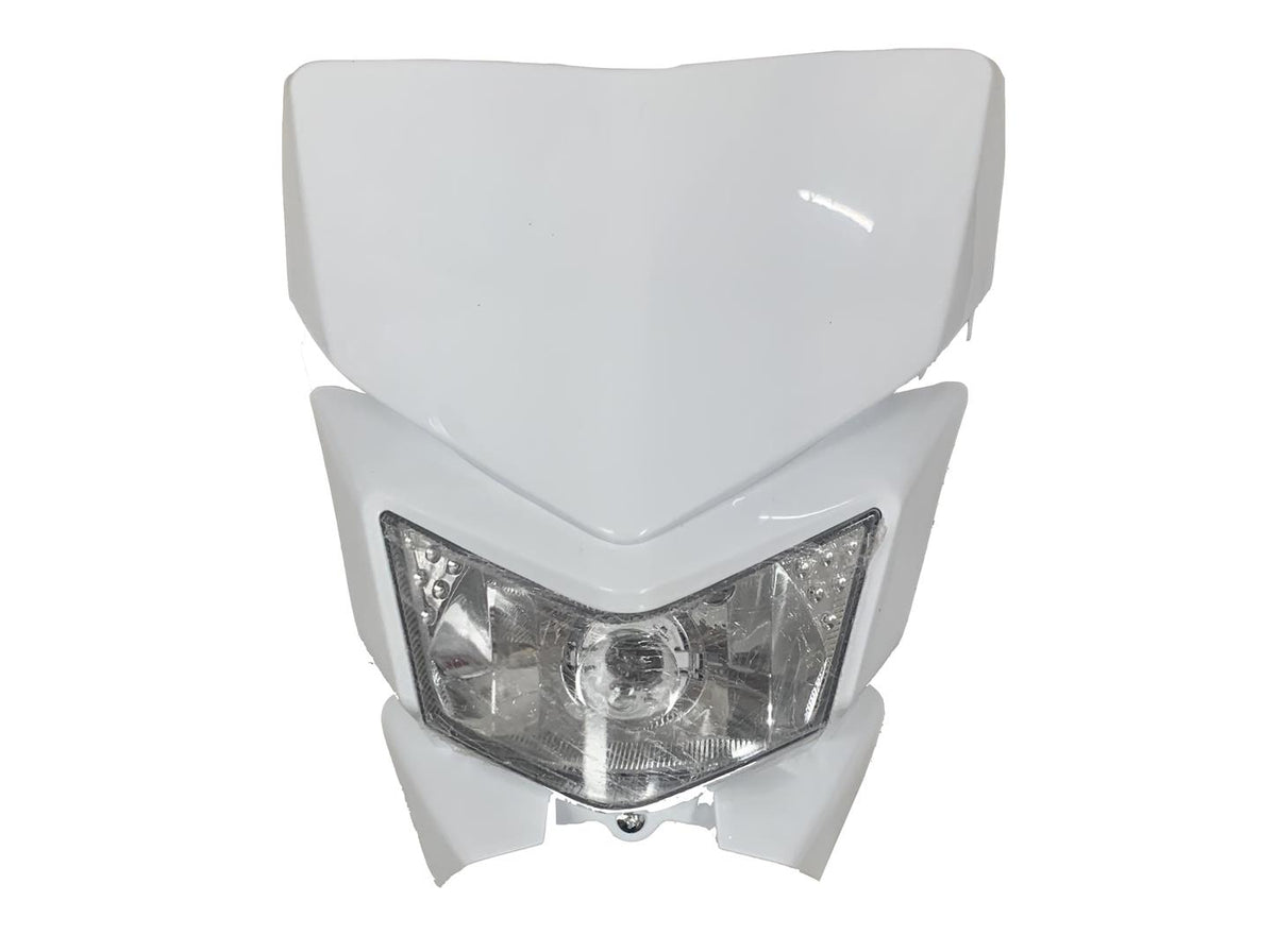 Full Head Light Unit - White - RFZ Jaguar (125cc & 140cc)