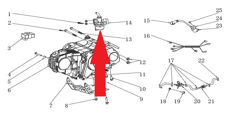 Gear lever black tip