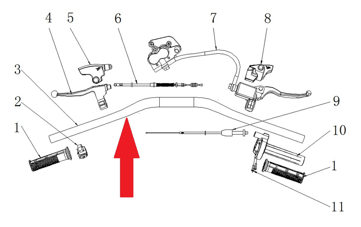 Handlebars - RFN 125cc / 140cc Thunder Dirt Bike
