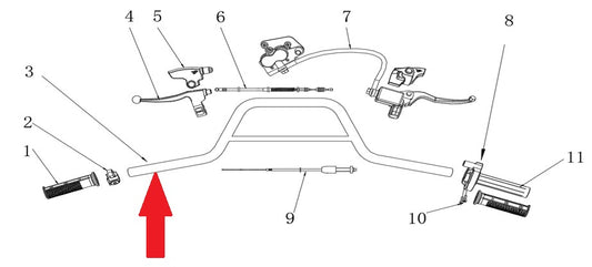 Handlebars - RFN Thunder Pro 110cc Dirt Bike
