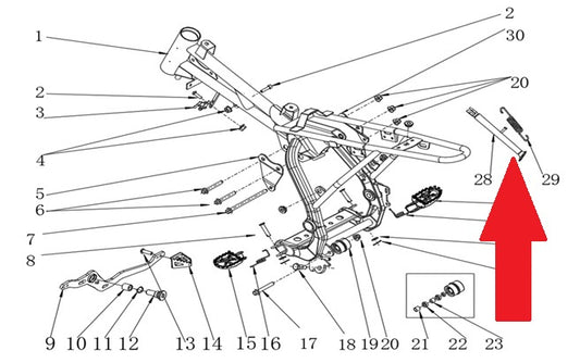 Kick Stand - RFN Thunder Pro 110cc Dirt Bike
